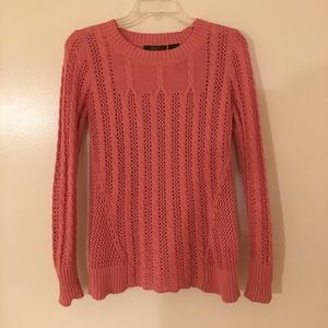 Salmon mesh sweater